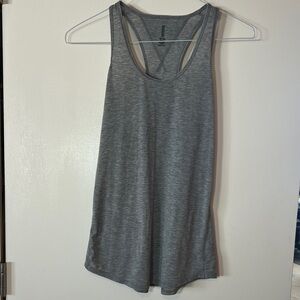 LUCY Heather Gray Racerback Tank - Lightweight Performance Layer